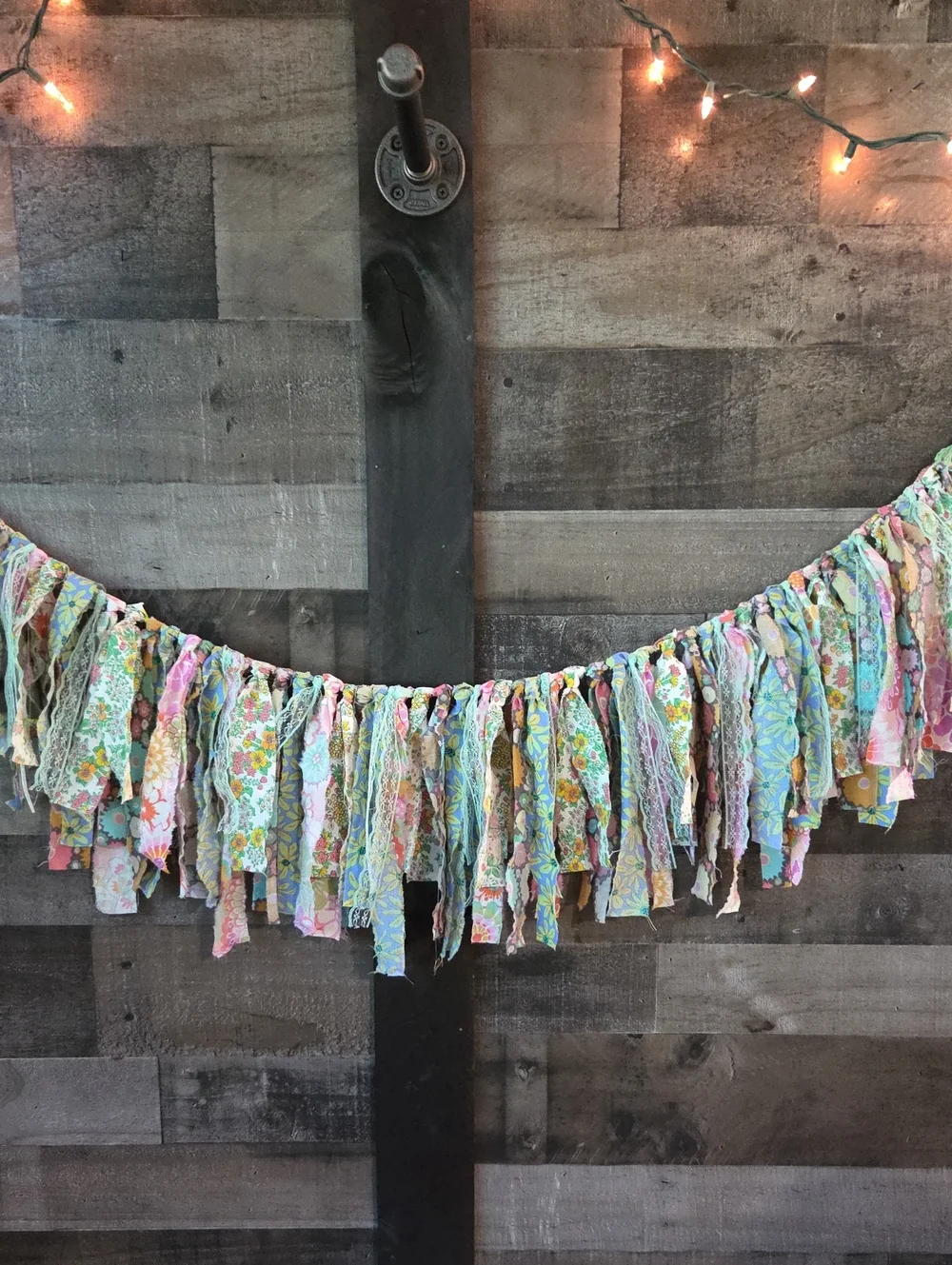 Handmade Pastel Rag Garland